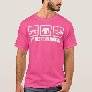 Camiseta Entusiasta Judo Fighter Weekend Programe Judo