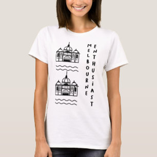 Camiseta Entusiasta Melbourne Ilustração de Marco