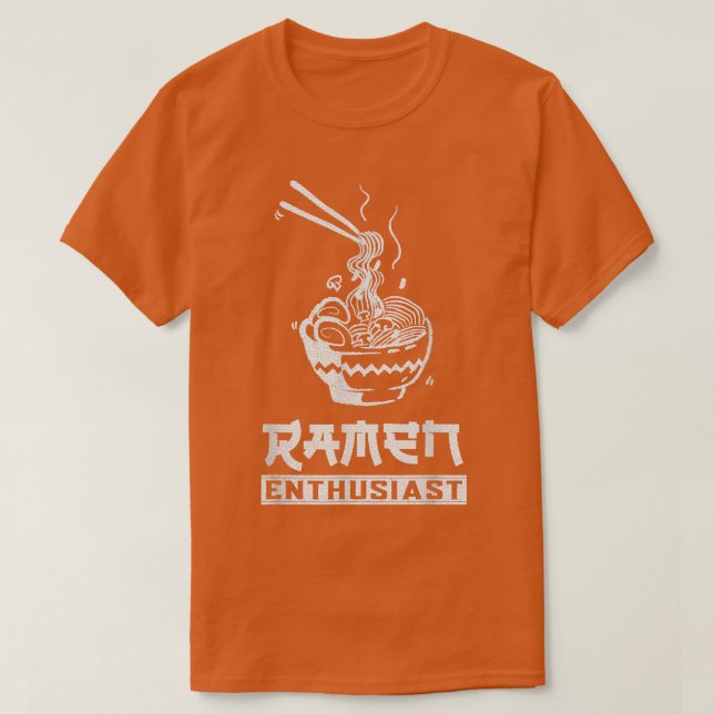 Camiseta Entusiasta Ramen Entusiasta da Comida japonesa 364 (Frente do Design)