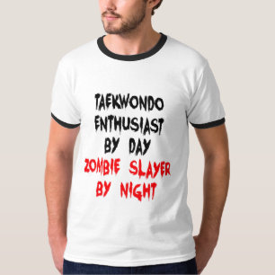 Camiseta Entusiasta Zombie Slayer Taekwondo