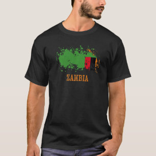 Camiseta Entusiastas da Zâmbia para a Zâmbia e a Zâmbia
