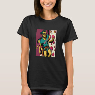 Camiseta Entusiastas de Escala de Muros Retraindo-se para D