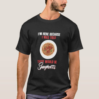 Camiseta Entusiastas de espaguete humorístico Foodie Gags T