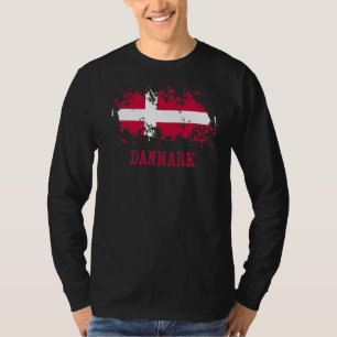 Camiseta entusiastas dinamarqueses por Danmark e Dinamarca