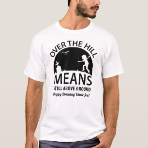 Camiseta Envelhecer o presente de Festa de aniversário de h