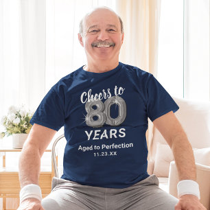 Camiseta Envelhecido à Perfeição 80º Aniversário