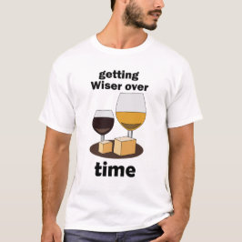 Camiseta Envelhecido à Perfeição Ficando Mais Sábio com o T