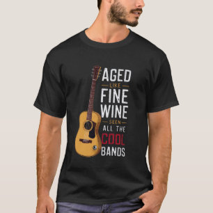 Camiseta Envelhecido Como Vinho Visto Todas As Bandas Antig