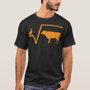 Camiseta Envelope engraçado da escola de matemática da vaca