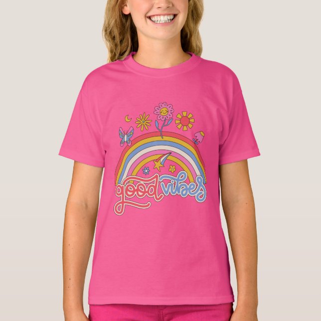 Camiseta Enviando Boas Víblias À Sua Maneira! 🌈 ✨ (Frente)
