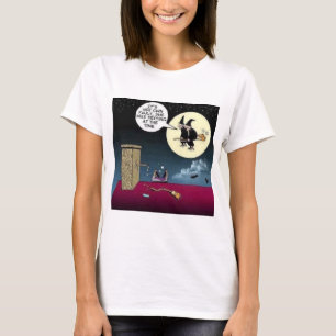 Camiseta Enviando Mensagens E Andando Uma Vassoura