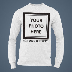 Camiseta Enviar imagem foto & adicionar texto – Personaliza