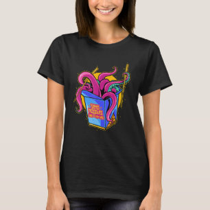 Camiseta Enviar Macarrão Polvo Kraken Tentáculos Comida Jap