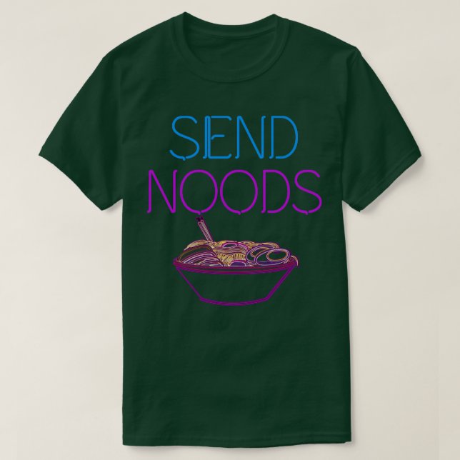 Camiseta Enviar Noodles Ramen (Frente do Design)