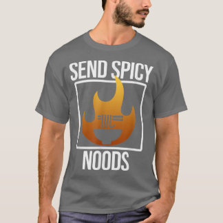 Camiseta Enviar Noods Espicosos Anime Kawaii Ramen Noodles