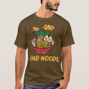 Camiseta Enviar Noods Japonês, Ramen Noodle Para Homens Mul
