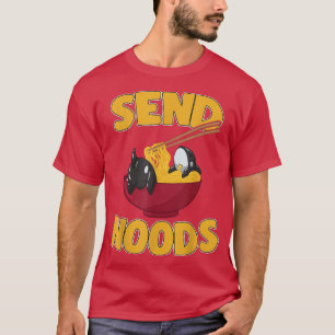 Camiseta Enviar Noods Kawaii Orca Whale Ramen Noodles Japan