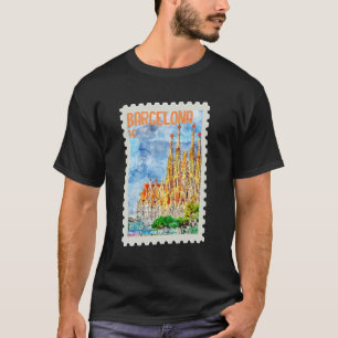 Camiseta Enviar para Espanha Barcelona Catalunha Selo Espan