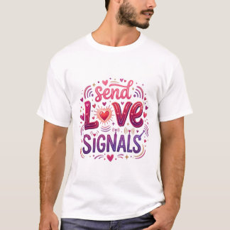 Camiseta Enviar sinais de amor