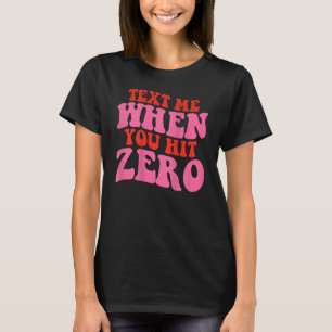 Camiseta Enviar SMS Quando Atingir Zero