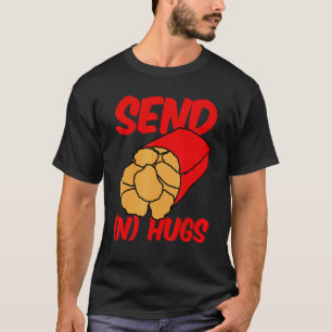 Camiseta Envie Abraços Frango Engraçado Nugget Fast Food Fr