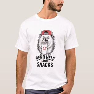 Camiseta Envie Ajuda E Lanches Ouriço