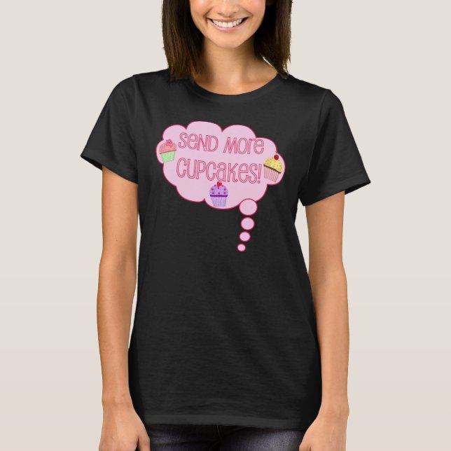 Camiseta Envie mais cupcakes! (Frente)