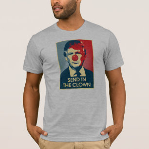 Camiseta Envie no palhaço - sinal da propaganda do
