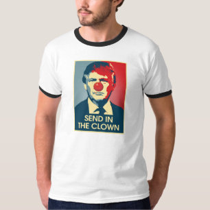 Camiseta Envie no palhaço - sinal da propaganda do