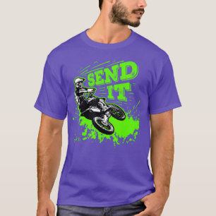 Camiseta Envie-O Para Um Cavaleiro Engraçado, Motocross MX