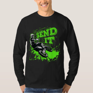 Camiseta Envie-O Para Um Cavaleiro Engraçado, Motocross MX