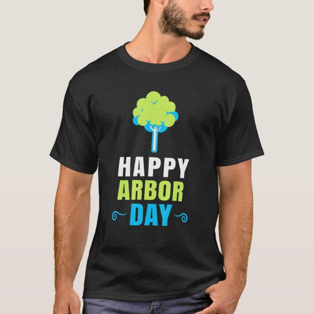 Camiseta Environmental Activism Happy Arbor Day  Recycling (Frente)