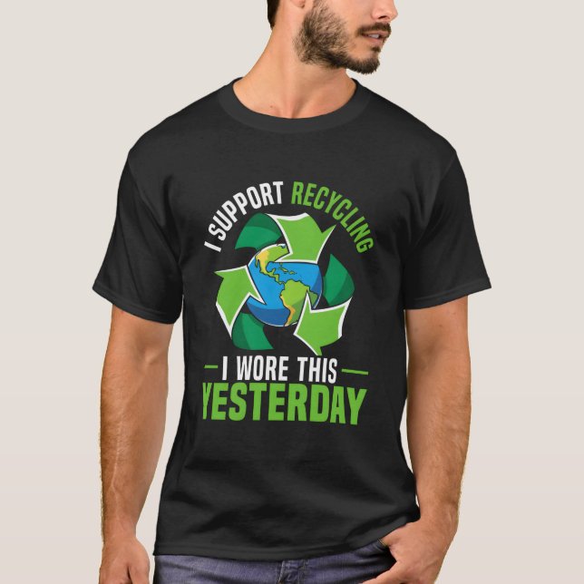 Camiseta Environtalist Nature Recycling Mother Eh Day (Frente)