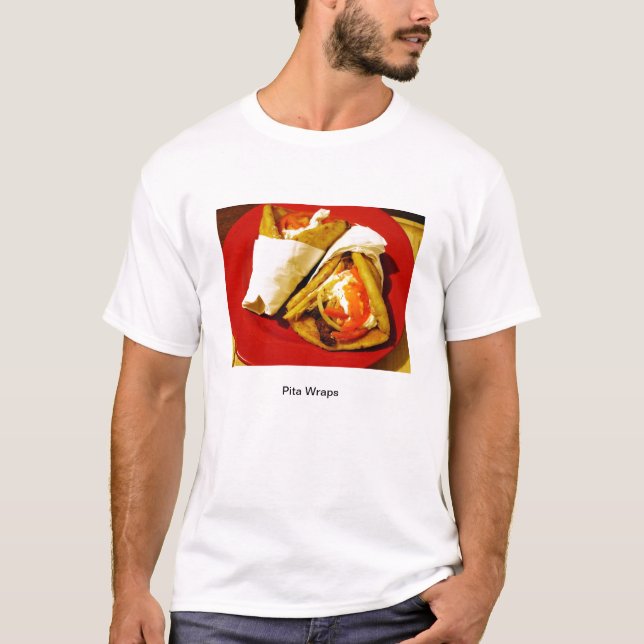 Camiseta Envoltórios do pão árabe (Frente)