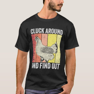 Camiseta Envolva E Descubra Galinha Engraçada E Humor