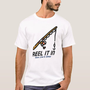 Camiseta Envolva-O Em: Linha De Gancho E Sinker
