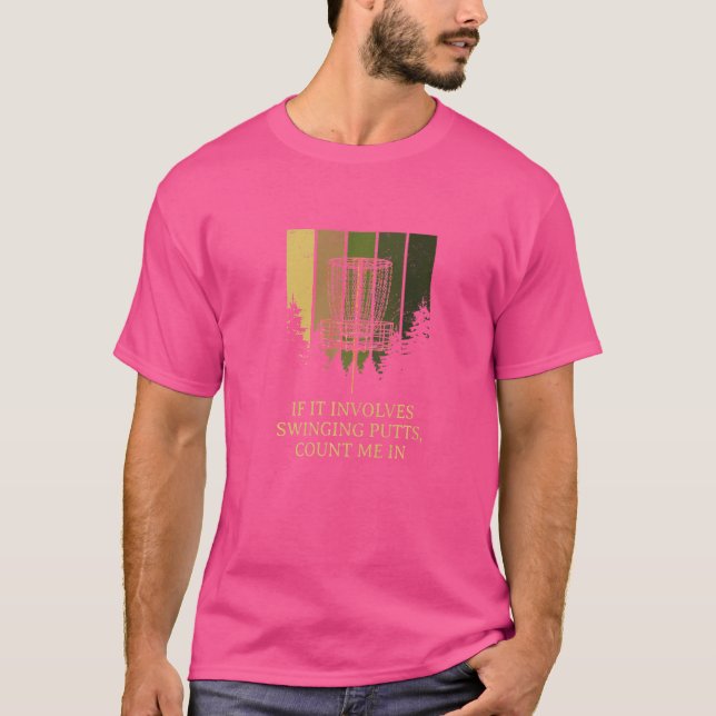 Camiseta Envolve a Piada de Golfe do Golf Pun Putts em Disc (Frente)