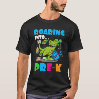 Camiseta Envolvendo Crianças Pré K Dinossauros De Volta À E
