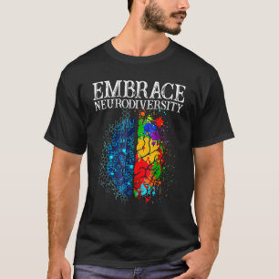 Camiseta Envolvimento Engraçado Neurodiversidade Cérebro AD