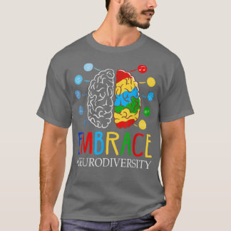 Camiseta Envolvimento Engraçado Neurodiversidade Cérebro AD