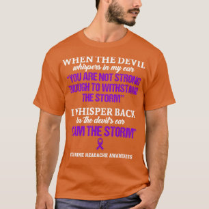 Camiseta Enxaqueca Cefaleia Consciência Eu Sou A Tempestade