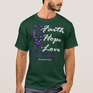 Camiseta Enxaqueca Cefaleia Consciência Fé Esperança Amor N