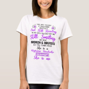 Camiseta Enxaqueca Dores de cabeça Sensibilização Ofertas d