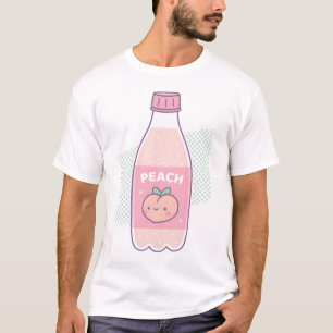 Camiseta Enxoval de pêssego bonito Soda