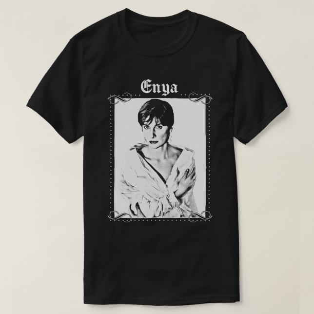 Camiseta Enya - Design estético retrô (Frente do Design)