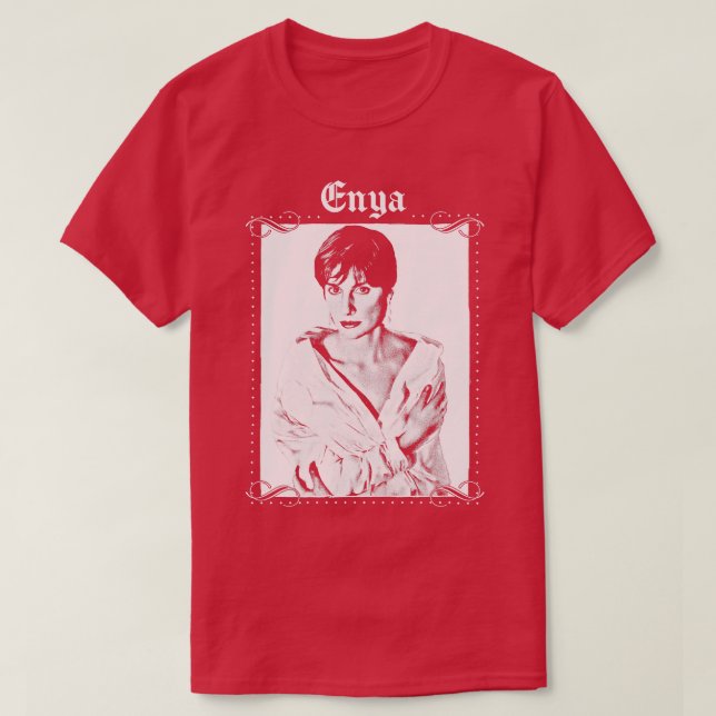 Camiseta Enya - Design estético retrô (Frente do Design)