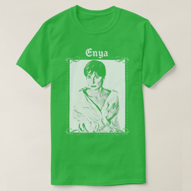 Camiseta Enya - Design estético retrô (Frente do Design)