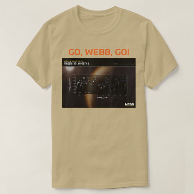 Camiseta Eoplanet Atmosphere Composition James Webb Space T (Frente do Design)