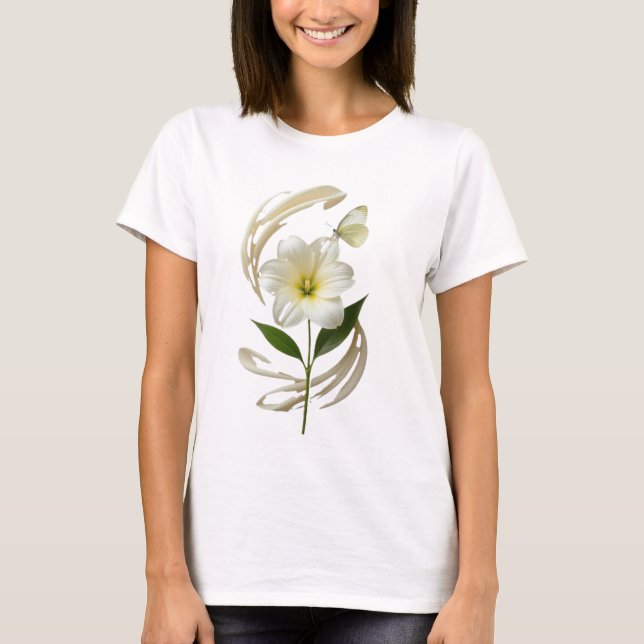 Camiseta Ephemeral Grace Bloom and Drift Delicate Balance N (Frente)