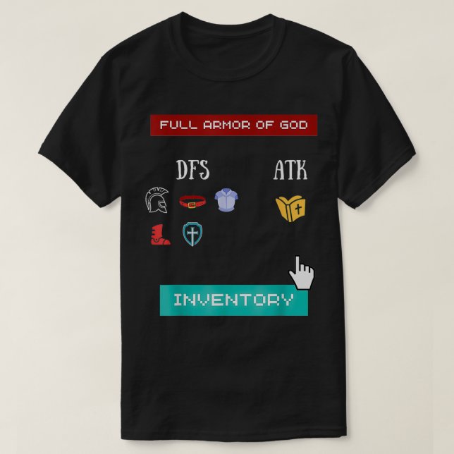 Camiseta Ephesianos 6 Bíblia Verse Jesus Cristo Cristão Ide (Frente do Design)